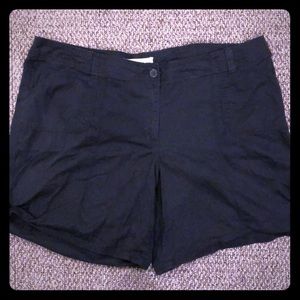 Plus Size 24 Black Shorts